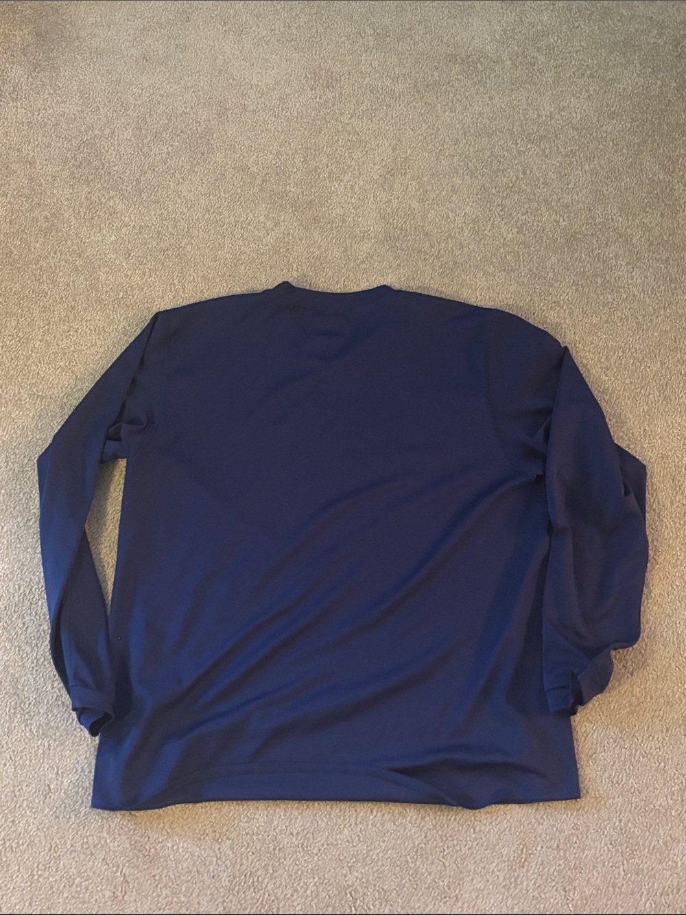Men’s XL Navy Blue Long Sleeve New York Giants T-Shirt - Picture 2 of 2